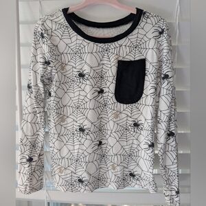 Kyte BABY Black and White Spider Web Toddler Tshirt